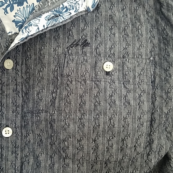 Hobie Short Sleeve Button Front Shirt XL - Picture 4 of 4